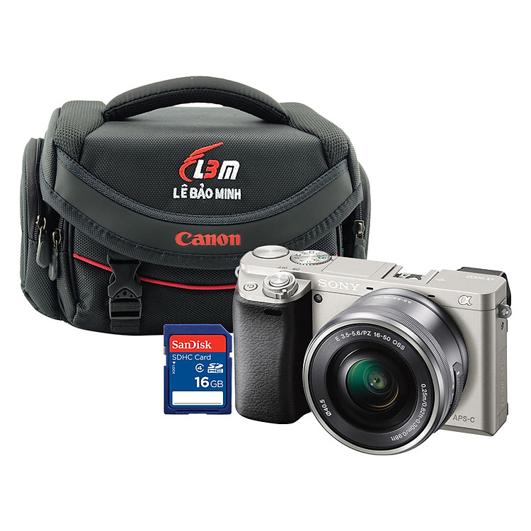 Máy ảnh Sony A6000 kit 16-50mm - Tặng thẻ 16GB + Túi - Hàng Chính Hãng