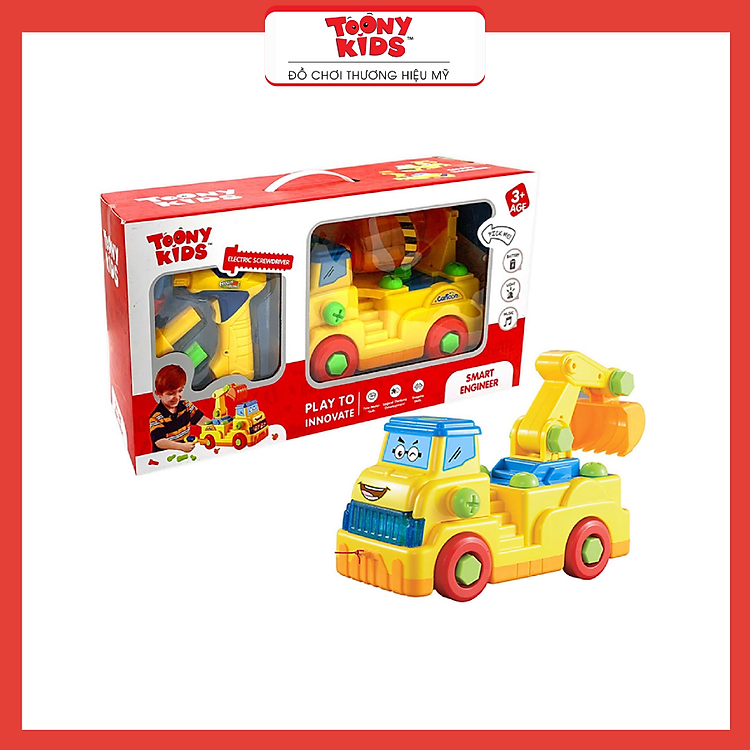 Mua tại Tiki: Đồ Chơi Xe Công Trình TOONYKIDS TN005 Chính hãng Giá tốt