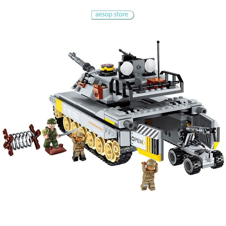Mua Đồ chơi lắp ráp xe tăng QMAN 1721 Chính hãng Giá tốt - Hình ảnh 2