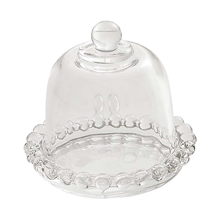 Glass Cake Stand with Lid, Transparent Cake Plate, Glass Dessert Dome, Dessert Serving Tray, Cupcake Display Plate