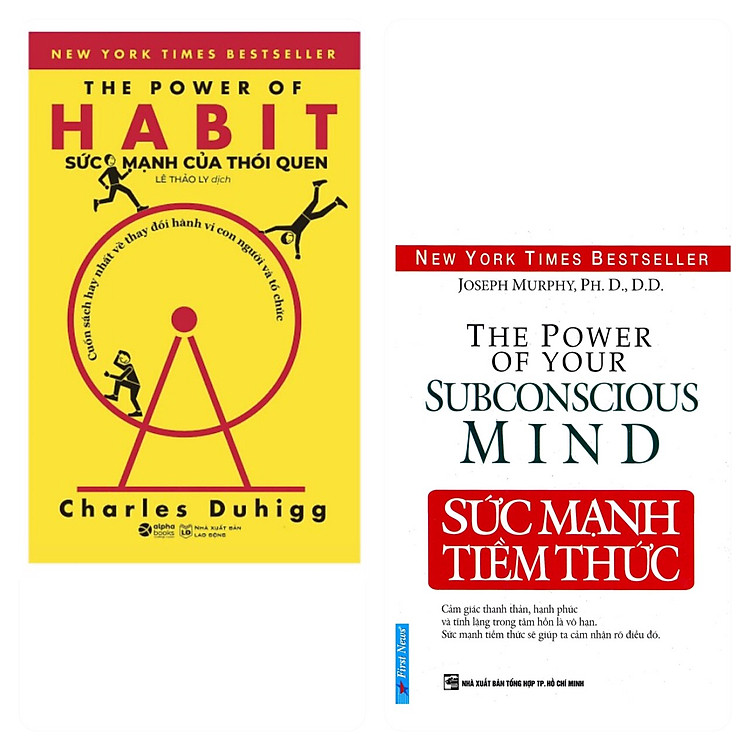 Combo 2 cuốn: Sức Mạnh Của Thói Quen + Sức Mạnh Tiềm Thức ( Con Đường Thành Công/ Phát Triển Bản Thân/ Tặng Kèm Bookmark)