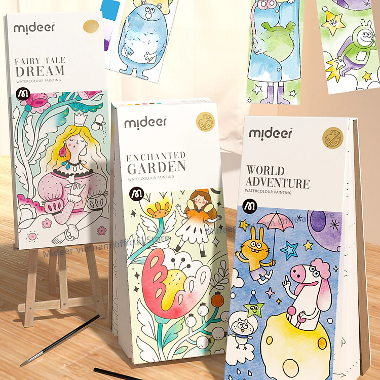 Tranh Tô Màu Nước Mideer cho Bé Chính hãng Ưu đãi - Hình ảnh 3