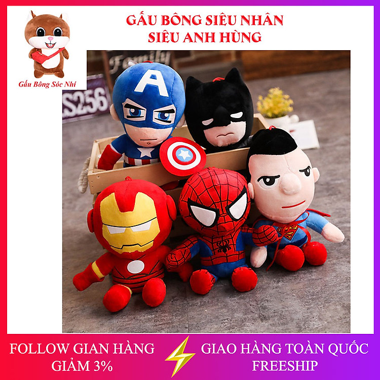 Tham Khảo tại ConCung: Gấu bông siêu nhân cho bé - Nhận ngay nhiều ưu đãi