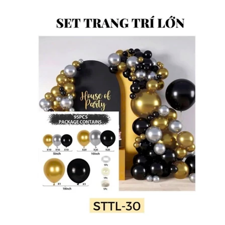 Bóng Bay Trang Trí Sinh Nhật Đám Cưới (STTL30)