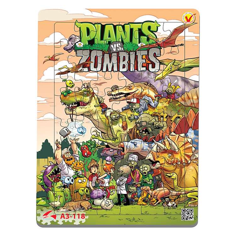 Tìm mua tại Avakids: Xếp hình Tia Sáng Plants Vs Zombies 48 Mảnh - Ngập tràn khuyến mãi