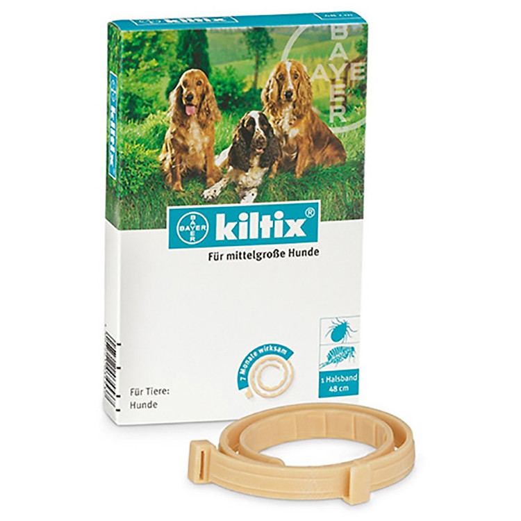 Vòng chống ve ghẻ bọ chét rận tai cho chó lớn - Bayer Kiltix