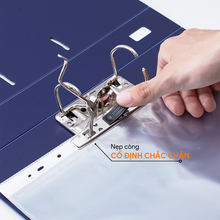 Bìa Còng Bật A4 5cm (Màu Xanh Tím Than) - Ảnh 3