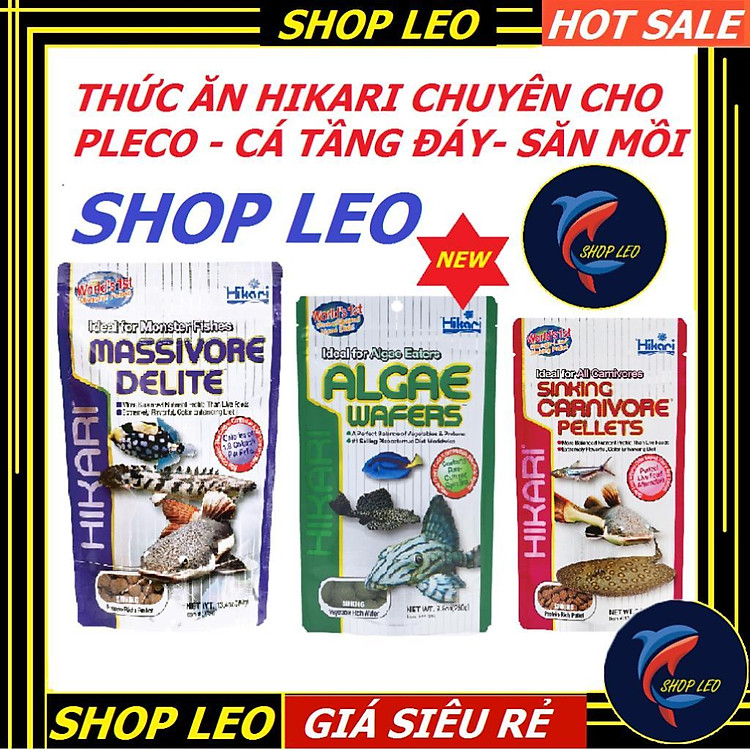 Thức ăn Pleco Hikari - Thức ăn chuyên dụng cho cá tầng đáy - Pleco - Cá săn mồi - Cám Hikari - cám Nhật - shopleo