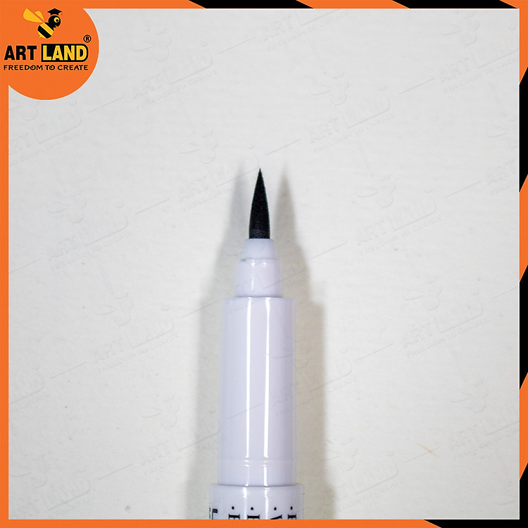 Bút Line Viền Nét For Drawing Mực Đen - Đầu Brush - Ảnh 3