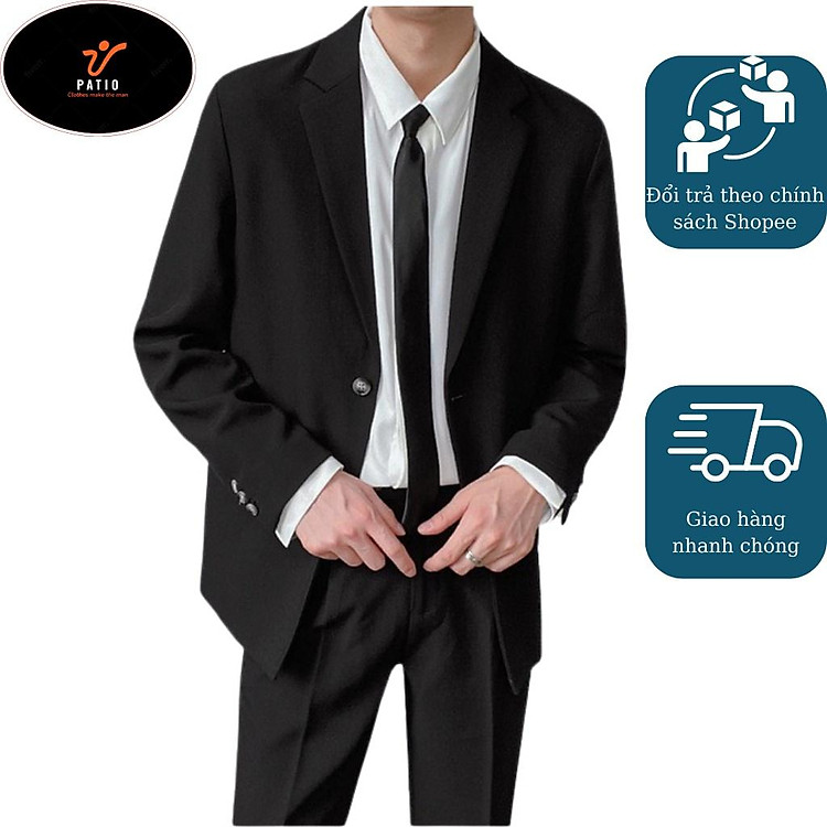 Áo khoác Blazer nam ,Áo vest nam dài tay Patio hời trang phong cách Hàn Quốc JBAGGY.
