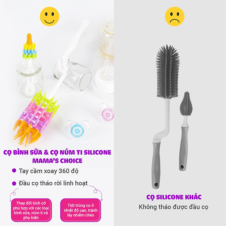 Bộ Cọ Rửa Bình Sữa Mama’s Choice Giá rẻ - Hình ảnh 4