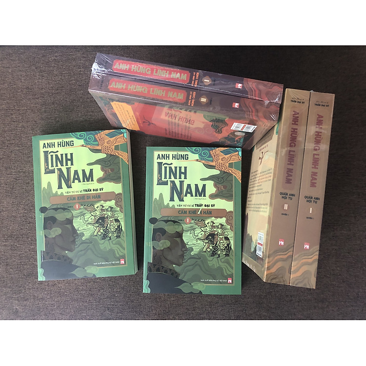 Trọn bộ 3 tập 6 cuốn - ANH HÙNG LĨNH NAM - YÊN TỬ CƯ SĨ TRẦN ĐẠI SỸ (Quần anh hội tụ + Động Đình Hồ hùng chiến + Cẩm Khê di hận)