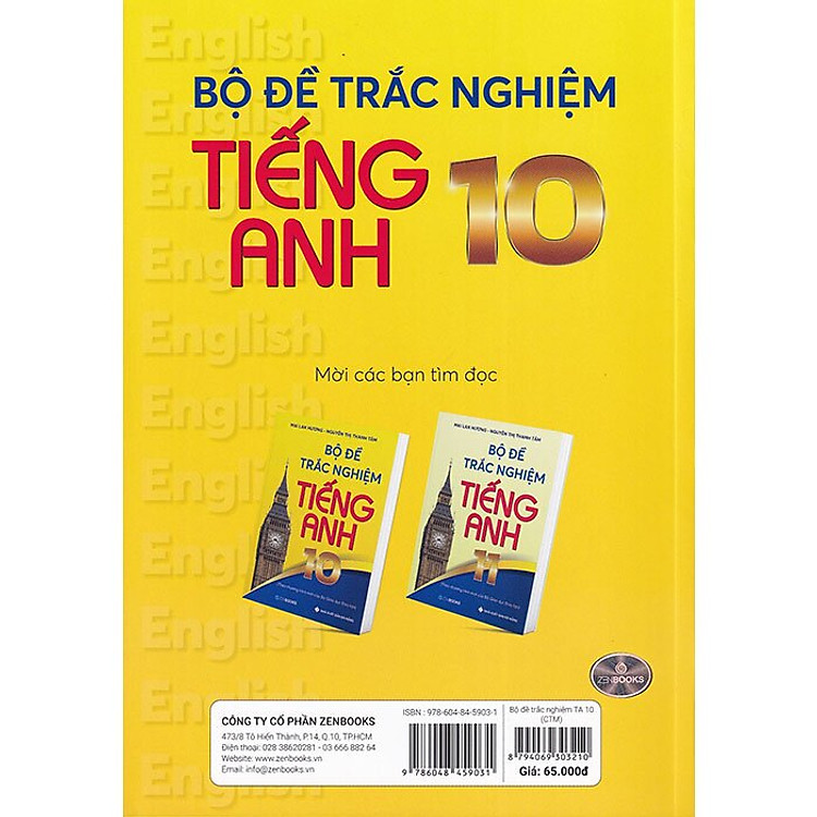 Bộ Đề Trắc Nghiệm Tiếng Anh - Ảnh 3