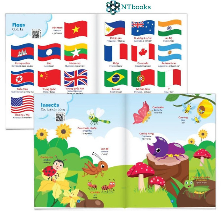 Bé Học Tiếng Anh Qua Hình Ảnh (Song Ngữ Việt Anh, Có Phiên Âm) - Ảnh 2