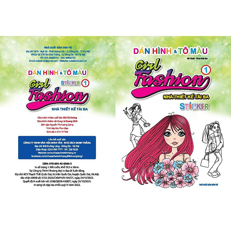 Dán Hình & Tô Màu Sticker Girl Fashion Nhà Thiết Kế Tài Ba - Tập 1 - Ảnh 2