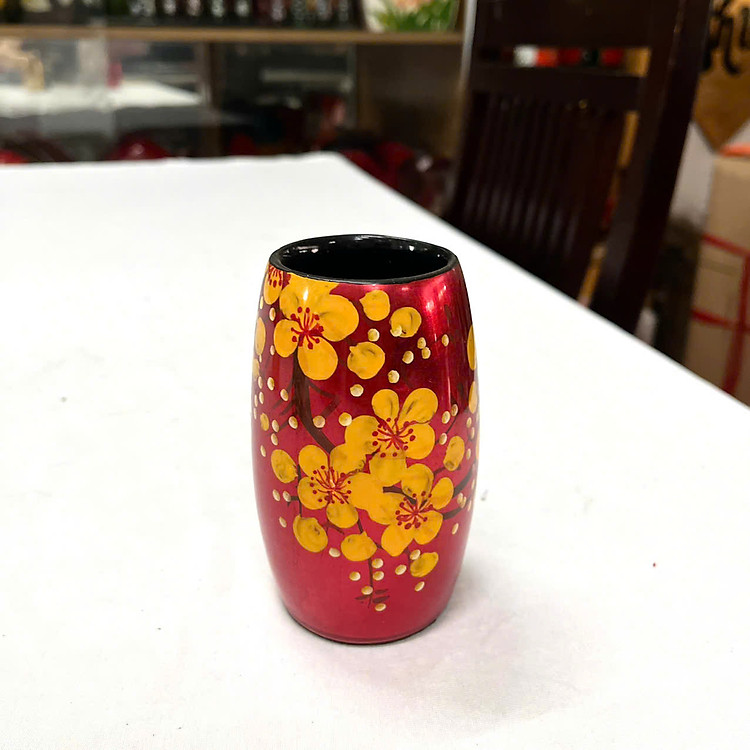 Ống Gỗ Cắm Bút Sơn Mài Cao Cấp - Ảnh 5