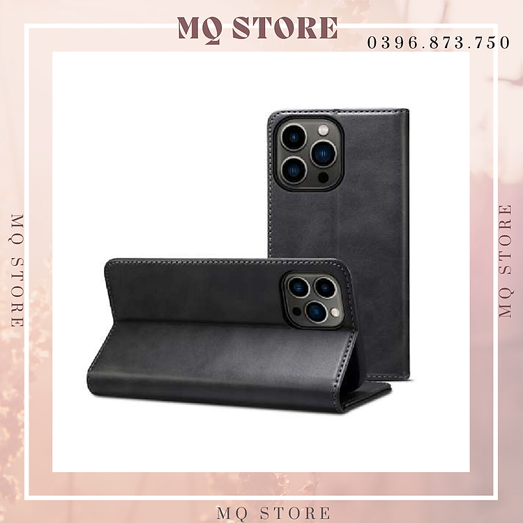 Bao da màu trơn nắp gập KST Design dành cho iPhone 13 Pro Max / 12 Pro Max / 11 Pro Max ( hàng chính hãng)