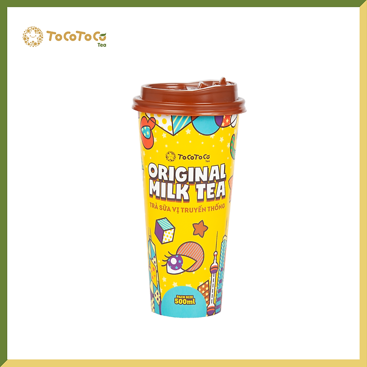 Trà Sữa Trân Châu Vị Truyền Thống ToCoToCo Tea - Original Milk Tea 500ml Thơm Béo Tiện Lợi