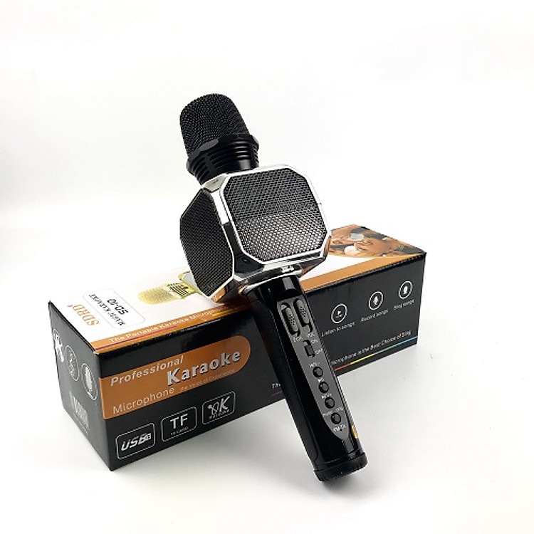 Micro Bluetooth Hát Karaoke Không Dây SD10 Đa Năng, Nghe Nhạc Cực Hay, Âm Bass Cực ĐỈnh, Mic Bắt Giọng Rất Tốt, Hỗ Trợ Kết Nối USB, Thẻ Nhớ, Cổng 3.5, Nhiều Màu Sắc - Hàng chính hãng