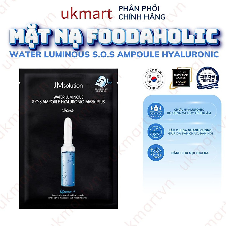 Mặt Nạ JM solution Mask 30ml Cấp Ẩm Dưỡng Trắng Phục Hồi Da Chăm Sóc Da Toàn Diện Căng Bóng Từ Hàn Quốc