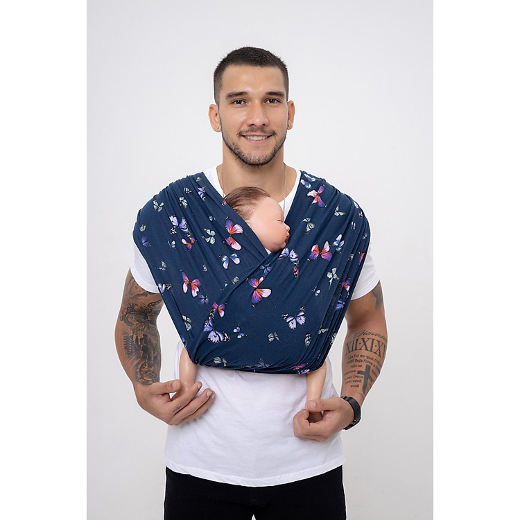 Địu vải BUBI Sling Gen 2 - M Chính hãng Tiết kiệm - Hình ảnh 3