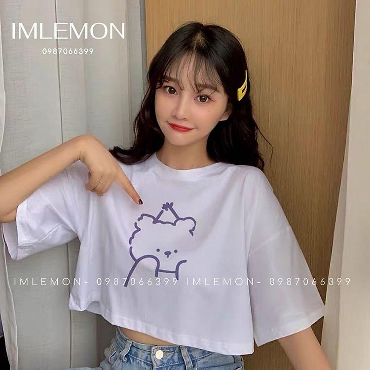 Áo croptop nữ áo thun croptop bigsize áo kiểu nữ bigsize nhiều kiểu Áo thun tay lỡ bigsize