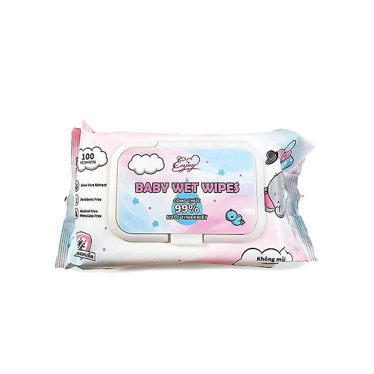 Combo 2 Khăn ướt ENJOY 100 tờ Ưu đãi - Hình ảnh 2