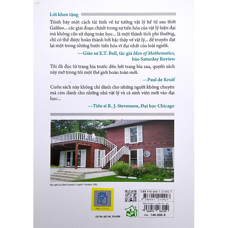 Sự Tiến Hóa Của Vật Lý - Từ Những Khái Niệm Ban Đầu Đến Thuyết Tương Đối Và Lượng Tử (Tái Bản 2022) - Ảnh 4