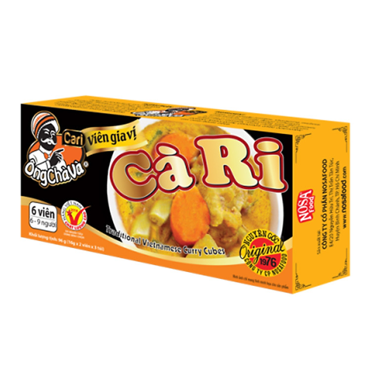 Hộp 6 Viên Gia Vị Ông Chà Và Cà Ri (96g)