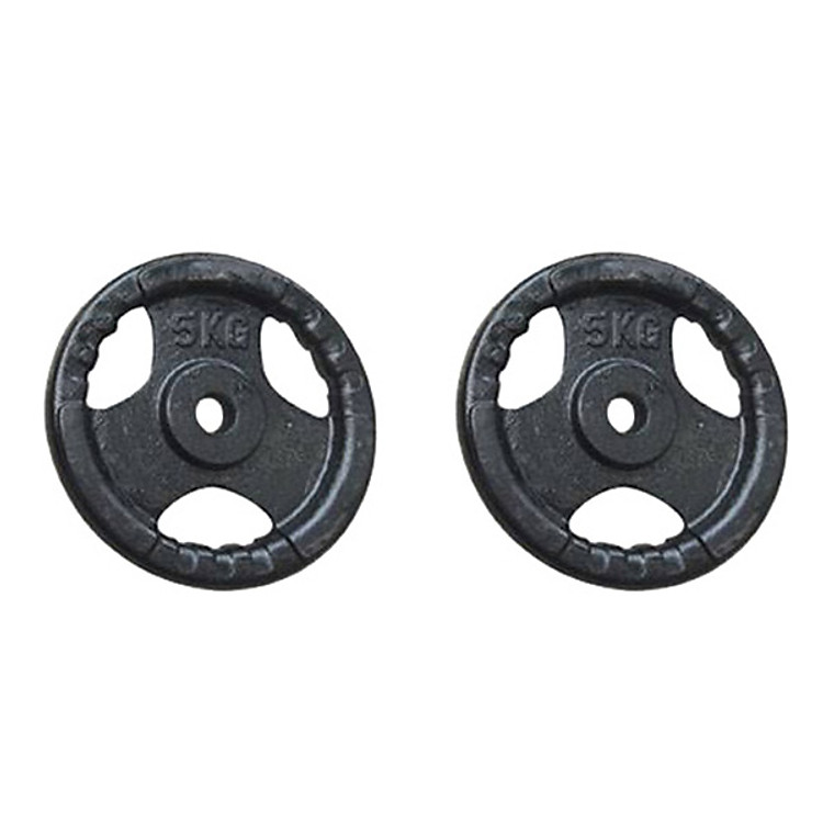 Bộ 2 bánh tạ gang 5kg Đại Nam Sport (Tổng 10kg)