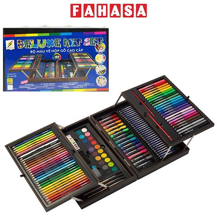 Bộ Màu Vẽ Hộp Gỗ Colormate 149WP (149 chi tiết)