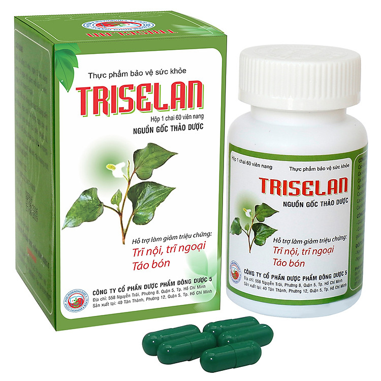Thực phẩm bảo vệ sức khỏe Triselan (Chai 60 viên)