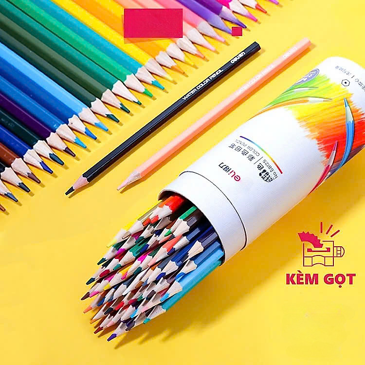 Bút Chì Màu Dạng Cốc 24 Màu Kèm Gọt