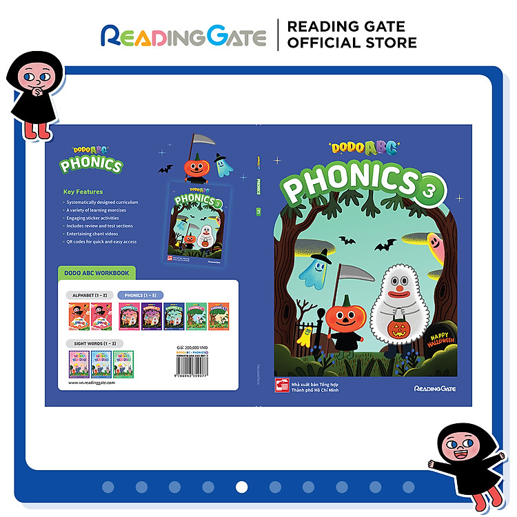 DODO ABC WORKBOOK – PHONICS 3 READING GATE Cho Bé Từ 5 Đến 8 Học Ngữ Âm, Đánh Vần Tiếng Anh
