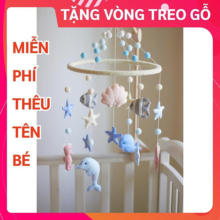 Đồ chơi treo nôi cho bé kích thích thị giác , có nhạc tự xoay ĐẠI DƯƠNG 1