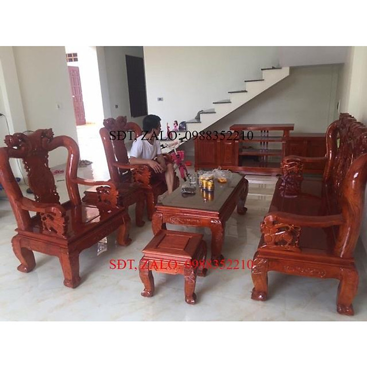 ️ Combo bộ ghế soan tay 10 cộng kệ soan đào