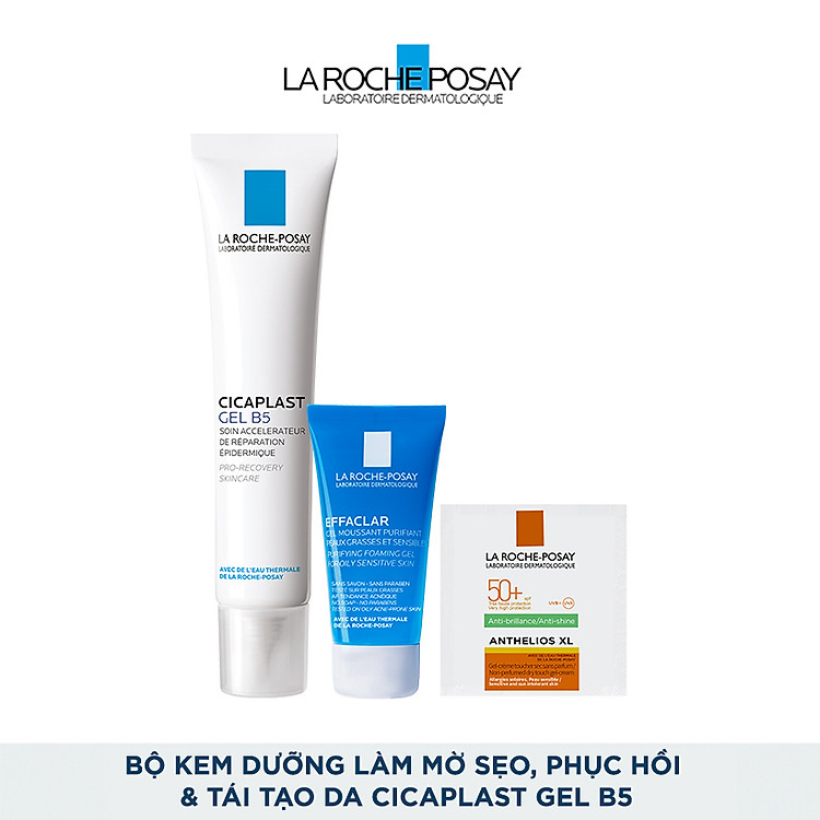 Bộ kem dưỡng giúp làm mờ sẹo, hỗ trợ phục hồi & tái tạo da Cicaplast Gel B5 La Roche-Posay