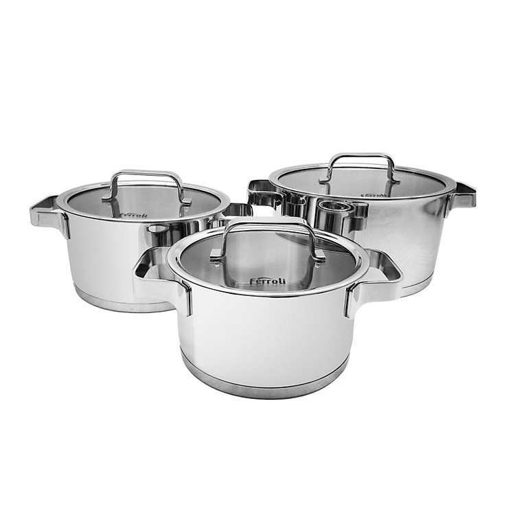 Bộ 3 nồi inox Ferroli