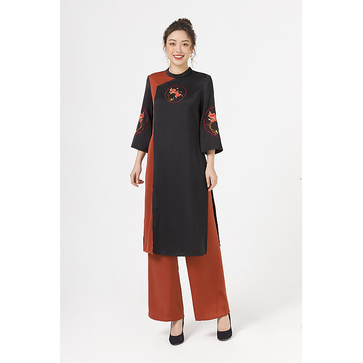 Áo dài cách tân thêu GBQ024 LAMER L61A19Q054