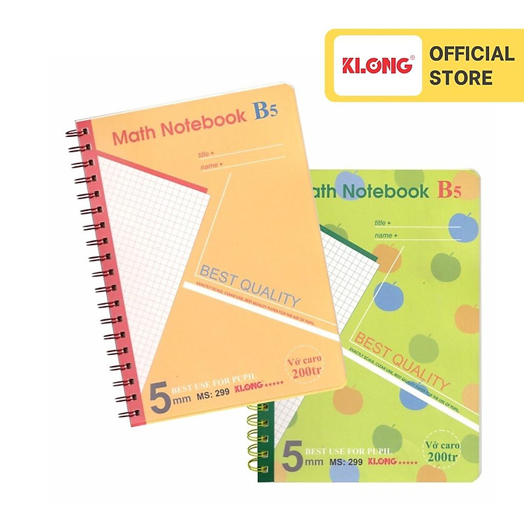 Sổ Caro Lò Xo B5 (200 trang)