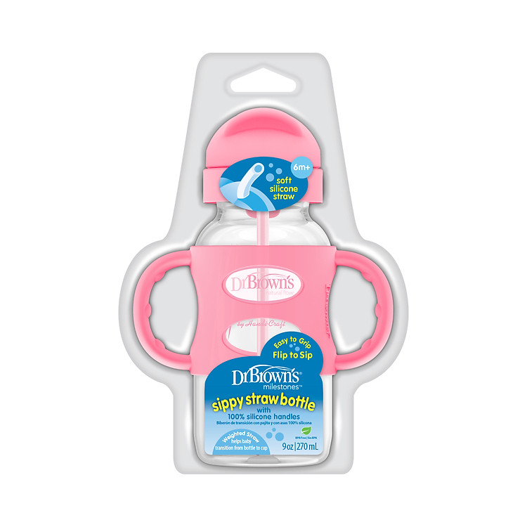 Chọn mua tại Shopee: Bình sữa chuyển tiếp 270ml có ống hút mua giá tốt nhất tại Shop Mall