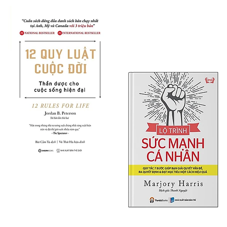 Combo 2 cuốn sách Tư Duy - Kĩ Năng Sống: 12 Quy Luật Cuộc Đời: Thần Dược Cho Cuộc Sống Hiện Đại + Lộ Trình Sức Mạnh Cá Nhân
