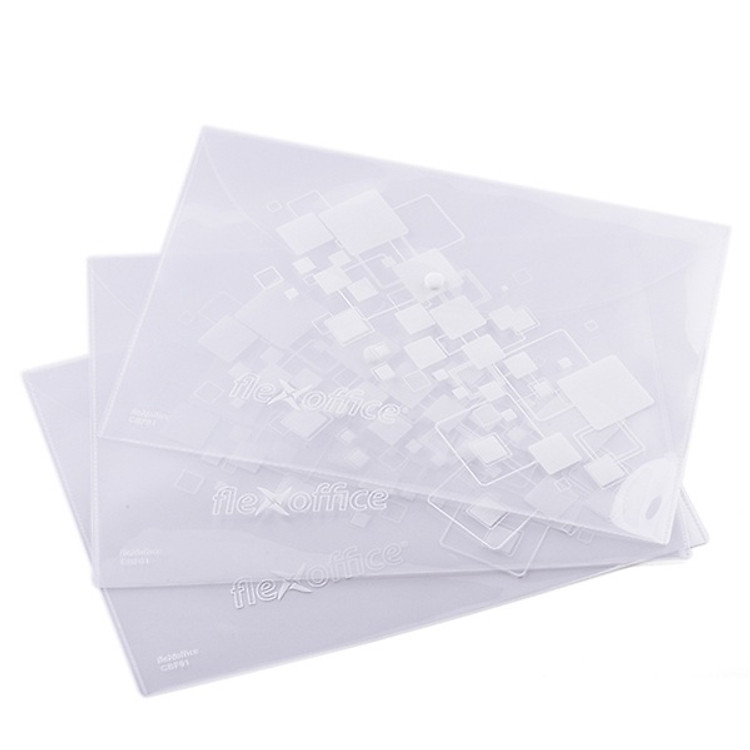 Xấp 10 Bìa nút F4 Thiên Long Flexoffice dày 0.15 mm - CBF01