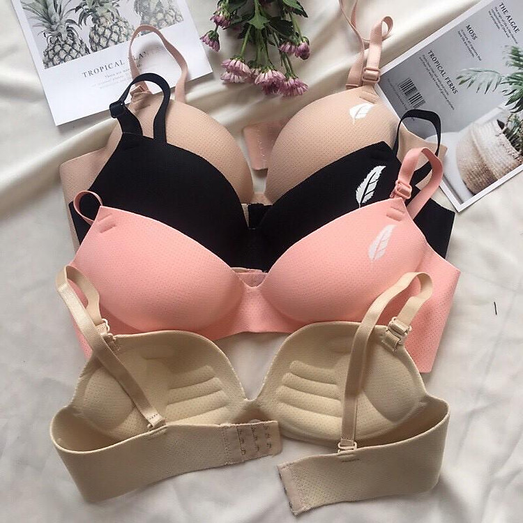 Áo Lót Su Đúc Hình Lá Không Gọng Nâng Ngực Hình Bàn Tay