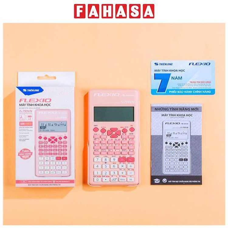 Máy Tính Khoa Học Flexio Thiên Long Fx799VN – Màu Hồng
