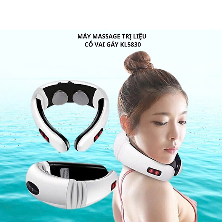 Máy Massjae Cổ Vaji Gáy KL5830 – Giảm Đau Mỏi, Thjư Giãjn Mỗi Ngày Tại Nhà , đồng hồ led