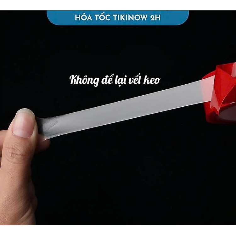 Băng Keo 2 Mặt Nano Đỏ Cường Lực (20mm x 3 mét) - Ảnh 5