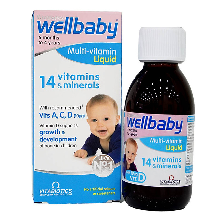 Vitamin tổng hợp Wellbaby cho bé từ 6 tháng đến 4 tuổi 150ml