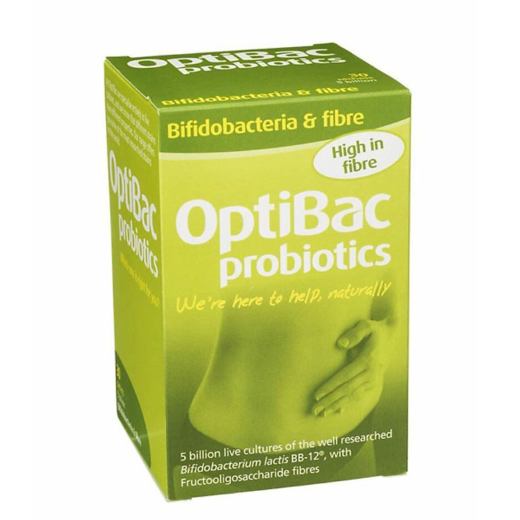 Thực phẩm Men vi sinh OptiBac Probiotics xanh Anh 30 gói hỗ trợ điều trị táo bón Dành cho Mẹ và bé