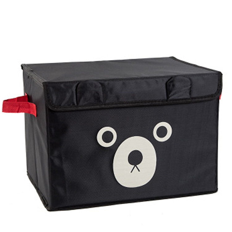 Thùng Đựng Đồ Tiện Ích Gấp Gọn Cho Ô tô ALUVI, Khung Cứng, Chất Liệu Chống Nước, Họa Tiết Gấu Cực Đẹp